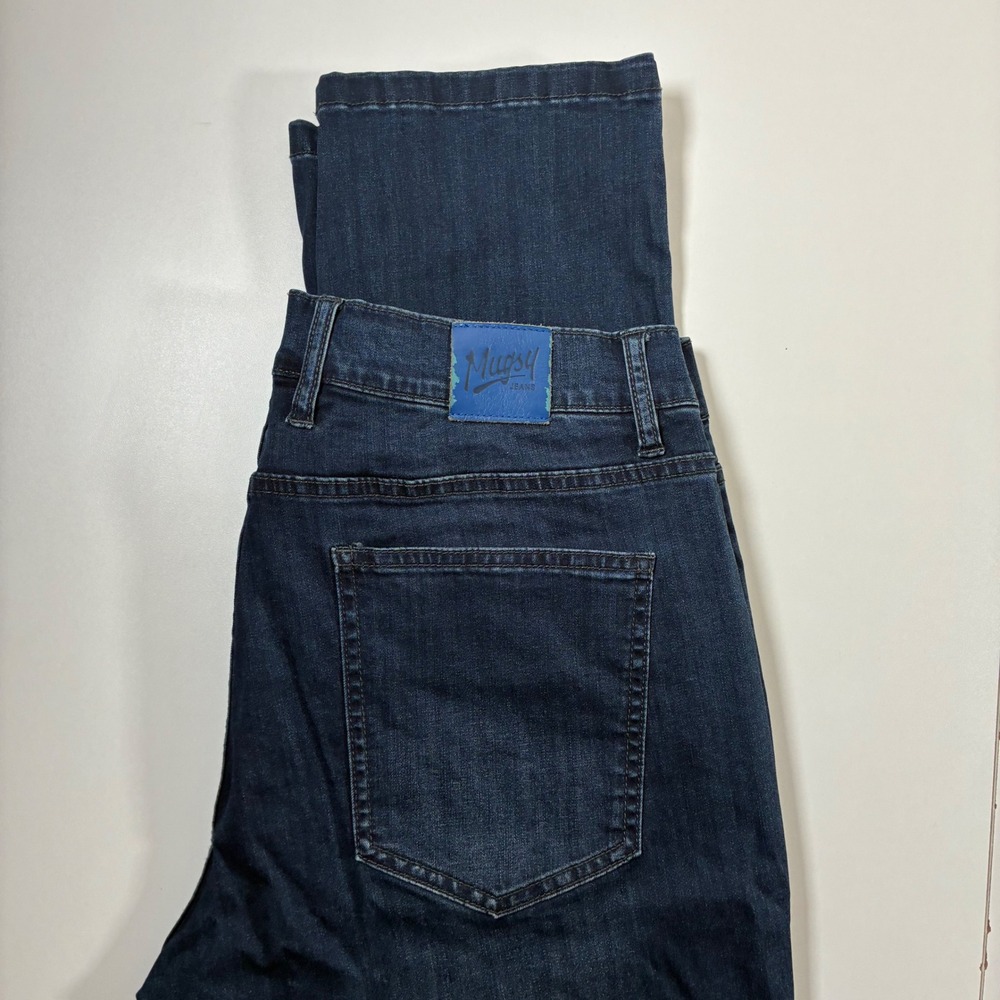 Mugsy Fultons Jeans Men 34x33 Dark Wash Stretch Straight Leg (Tag 36x34)
